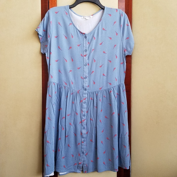 Junk Food Clothing Dresses & Skirts - Junk Food David Bowie Short Sleeve Dress Size L